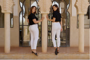high waist authentic witte spijkerbroek voor vrouwen
