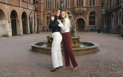 Ribbroek dames