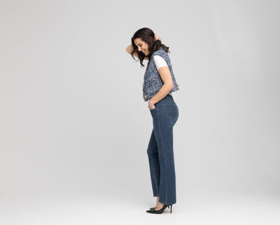 Straight leg jeans