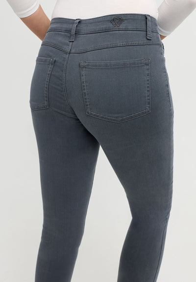 Donkergrijze jeans dames