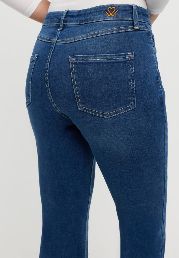 High Waist Kick Leg Authentic Blue Used