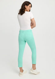 groene korte ankle broek