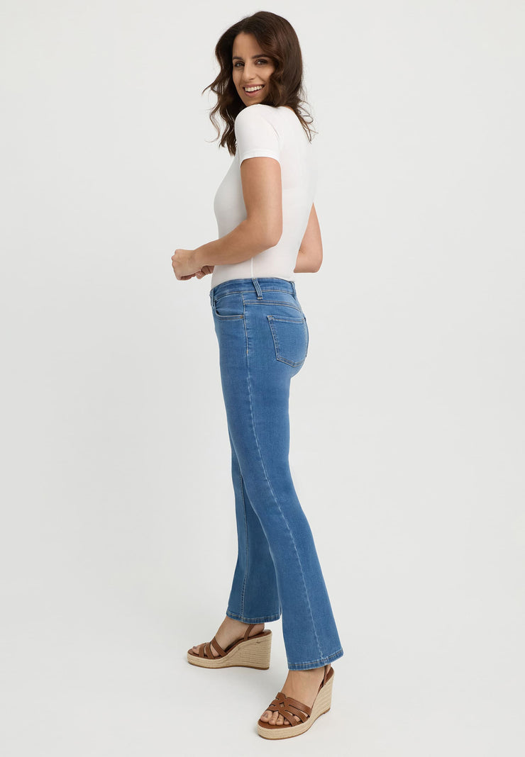 authentic bleach bootcut dames jeans