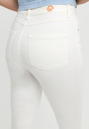 witte jeans met hoge taille