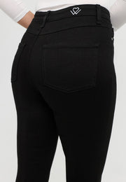 HIGH WAIST SKINNY WH72/WH82 222 FOREVER BLACK ACHTER