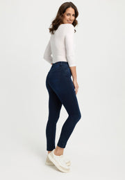 HIGH WAIST SKINNY WH72/WH82 296 BLUE DENIM WASHED ZIJKANT