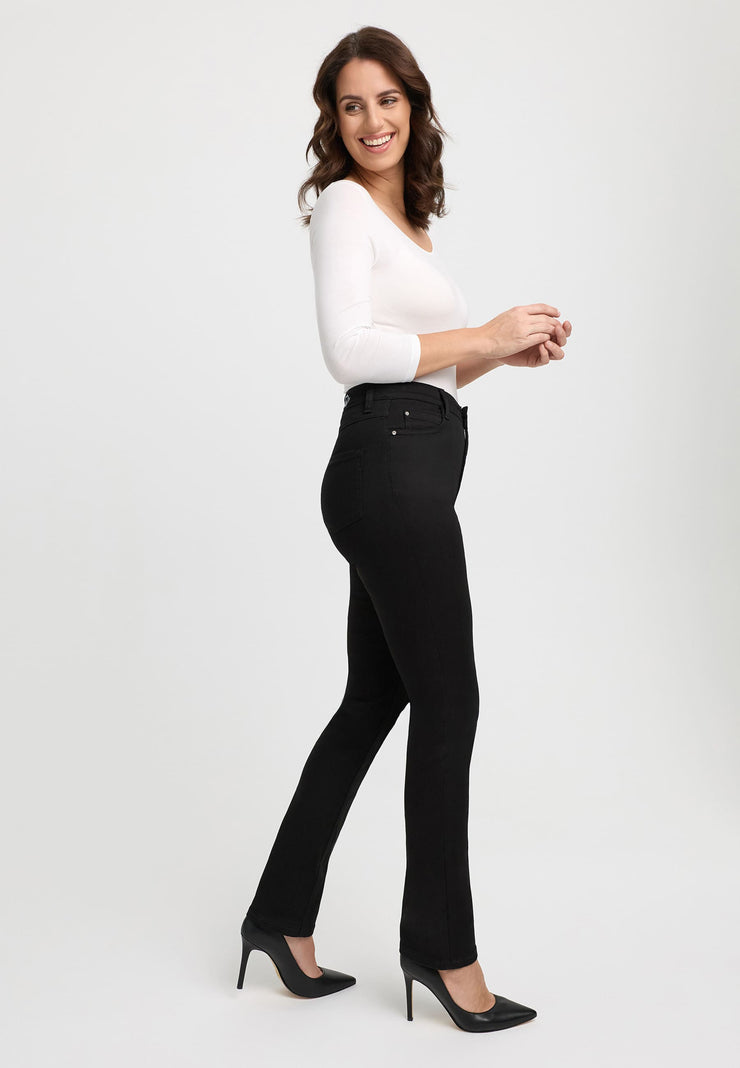 high waist straight wt82/wt76 222 forever black zijkant 