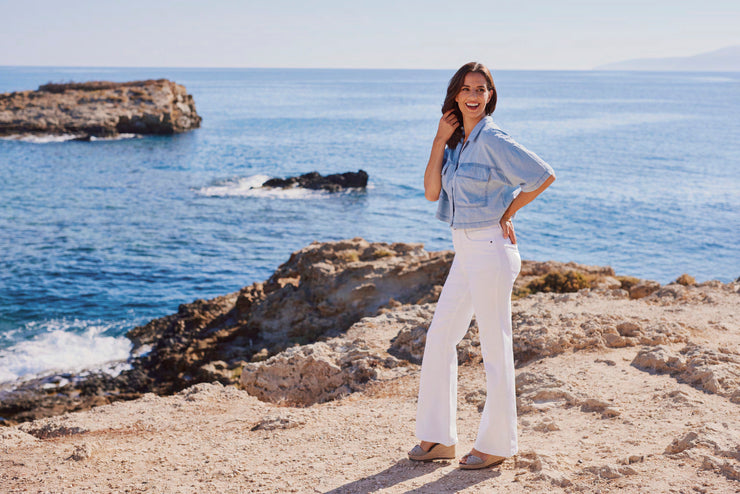 white jeans