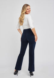 blauw fluwelen dames jeans