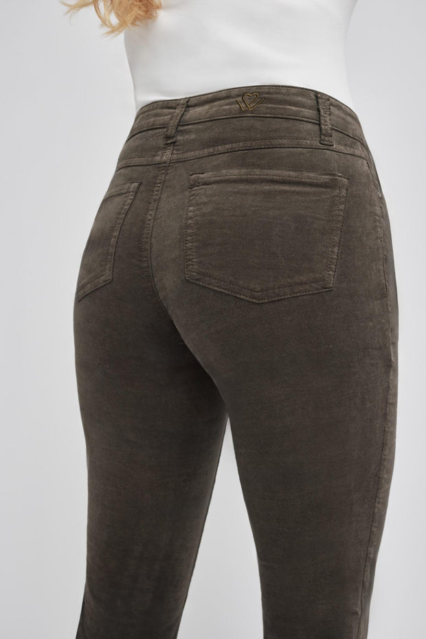 groene velvet jeans