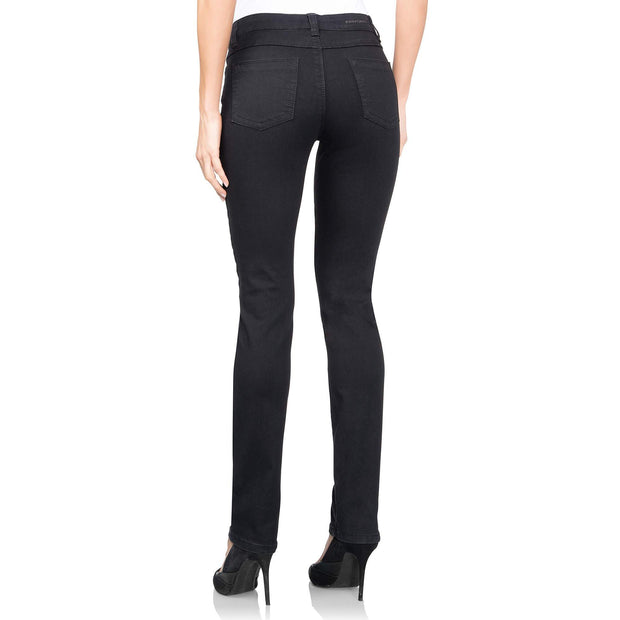 elastische broek, wonderjeans regular black jeans WC82200 back view